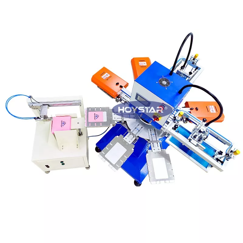 Automatisk 2 farver servietter serigrafimaskine