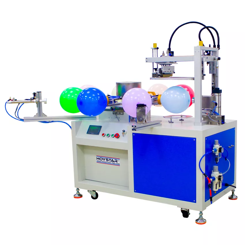 Enkelt farve latex ballon serigrafimaskine